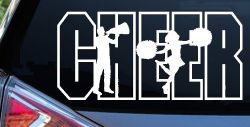 Cheer Cheerleader Car or Truck Window Decal Sticker