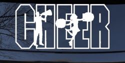 Cheer Cheerleader Car or Truck Window Decal Sticker