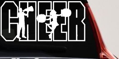 Cheerleader Car Truck Window Decal Vinyl Sticker Spirit Decor