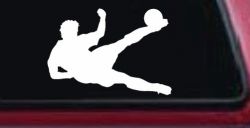 Soccer Player Sports Car or Truck Window Decal Sticker