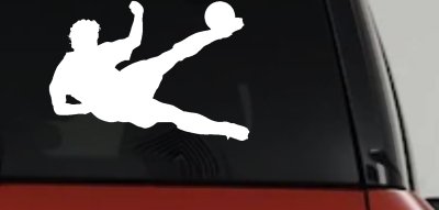 Soccer Player Decal for Car Truck Windows Vinyl Sticker