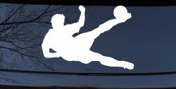 Soccer Player Sports Car or Truck Window Decal Sticker