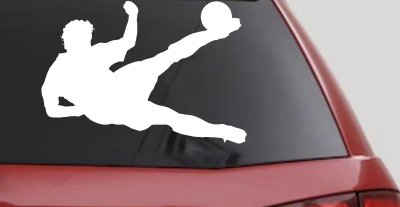 Soccer Player Decal for Car Truck Windows Vinyl Sticker