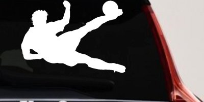 Soccer Player Decal for Car Truck Windows Vinyl Sticker