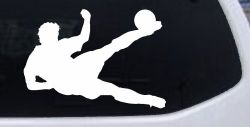 Soccer Player Sports Car or Truck Window Decal Sticker