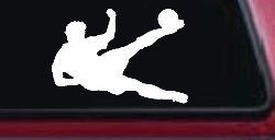 Soccer Player Sports Car or Truck Window Decal Sticker