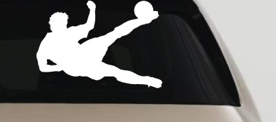 Soccer Player Decal for Car Truck Windows Vinyl Sticker