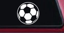 Soccer Ball Sports Car or Truck Window Decal Sticker
