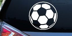 Soccer Ball Sports Car or Truck Window Decal Sticker