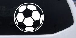 Soccer Ball Sports Car or Truck Window Decal Sticker