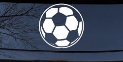 Soccer Ball Sports Car or Truck Window Decal Sticker