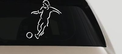 Tribal Soccer Player Decal for Car Truck Window Vinyl Sticker