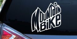 Mountain Bike Sports Car or Truck Window Decal Sticker