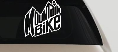 Mountain Bike Decal for Car Truck Window - Vinyl Sticker Adventure