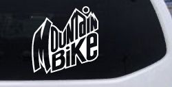 Mountain Bike Sports Car or Truck Window Decal Sticker