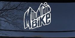 Mountain Bike Sports Car or Truck Window Decal Sticker