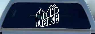Mountain Bike Sports Car or Truck Window Decal Sticker