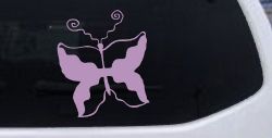 Tribal Butterfly Butterflies Car or Truck Window Decal Sticker (Lilac)
