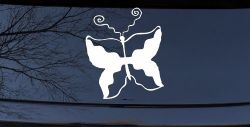 Tribal Butterfly Butterflies Car or Truck Window Decal Sticker