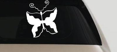 Tribal Butterfly Decal Sticker for Car Truck Window Decor