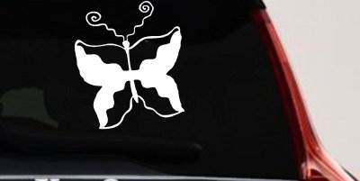 Tribal Butterfly Decal Sticker for Car Truck Window Decor
