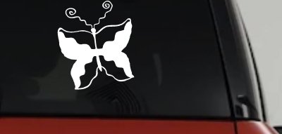 Tribal Butterfly Decal Sticker for Car Truck Window Decor