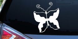 Tribal Butterfly Butterflies Car or Truck Window Decal Sticker