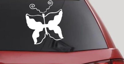 Tribal Butterfly Decal Sticker for Car Truck Window Decor