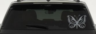 Butterfly Butterflies Car or Truck Window Decal Sticker (Telegrey)