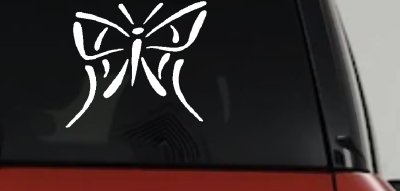 Tribal Butterfly Car Truck Window Vinyl Decal Sticker Decor