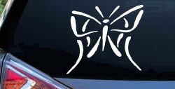 Tribal Butterfly Butterflies Car or Truck Window Decal Sticker