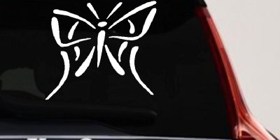 Tribal Butterfly Car Truck Window Vinyl Decal Sticker Decor