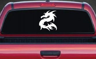 Tribal Dragon Car or Truck Window Decal Sticker