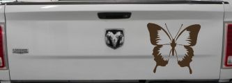Butterfly Butterflies Car or Truck Window Decal Sticker (Brown)