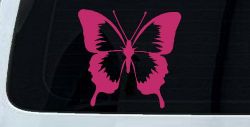 Butterfly Window Decal Sticker for Cars Trucks Vinyl Art (Hot Pink)