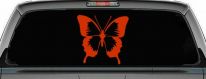 Butterfly Window Decal Sticker for Cars Trucks Vinyl Art (Orange Red)