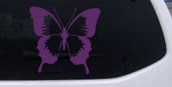 Butterfly Butterflies Car or Truck Window Decal Sticker (Violet)