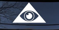 Illuminati Eye Car or Truck Window Decal Sticker