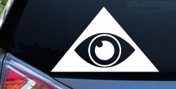 Illuminati Eye Car or Truck Window Decal Sticker