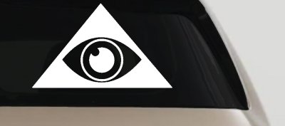 Illuminati Eye Decal Sticker for Car Truck Window - Vinyl Graphic