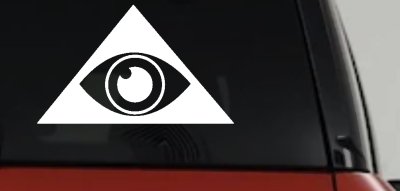 Illuminati Eye Decal Sticker for Car Truck Window - Vinyl Graphic