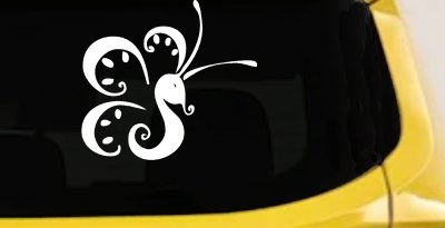 Tribal Butterfly Vinyl Decal Car Truck Window Sticker