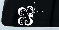 Tribal Butterfly Butterflies Car or Truck Window Decal Sticker