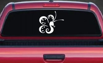 Tribal Butterfly Butterflies Car or Truck Window Decal Sticker