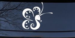 Tribal Butterfly Butterflies Car or Truck Window Decal Sticker