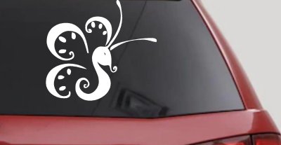 Tribal Butterfly Vinyl Decal Car Truck Window Sticker