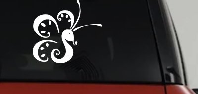 Tribal Butterfly Vinyl Decal Car Truck Window Sticker