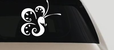 Tribal Butterfly Vinyl Decal Car Truck Window Sticker