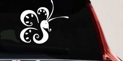 Tribal Butterfly Vinyl Decal Car Truck Window Sticker