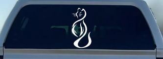 Tribal Cat Animals Car or Truck Window Decal Sticker